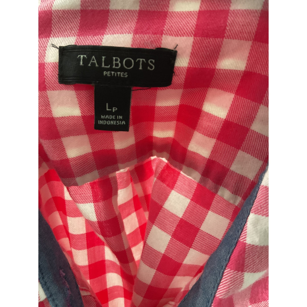 Talbots Pink Cotton Button-Up Top (lp)