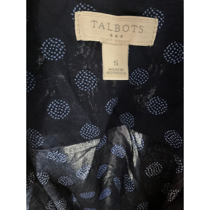 Talbots Multicolor Rayon Button-Up Top