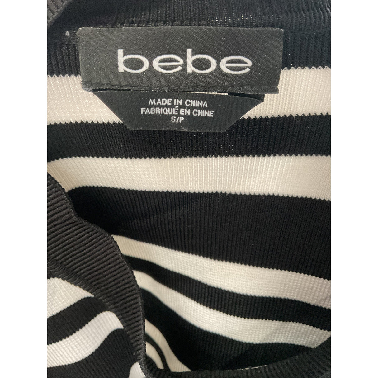 BEBE Multicolor Striped Rayon Blouse