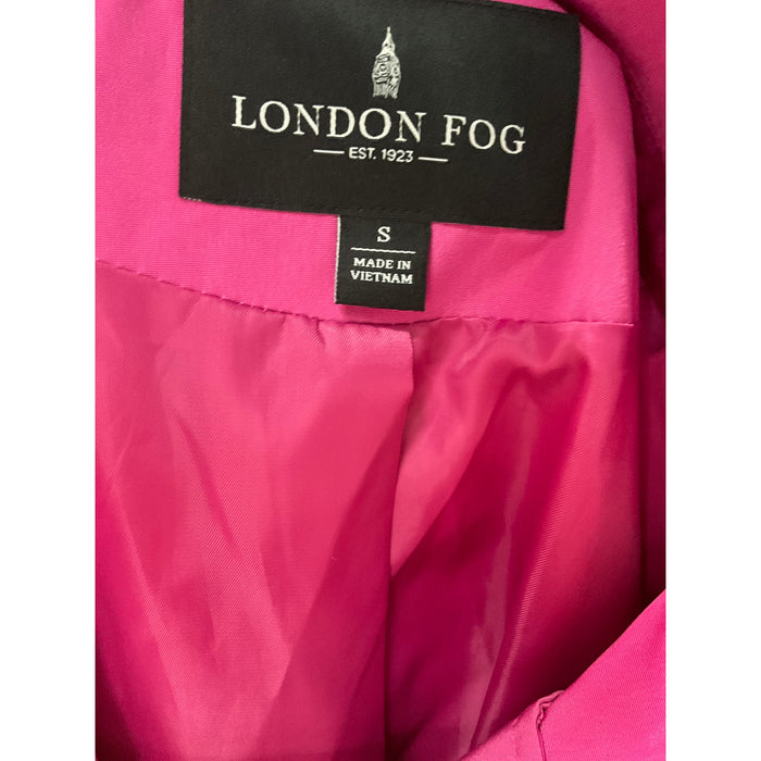 London Fog Pink Trench Coat Size S