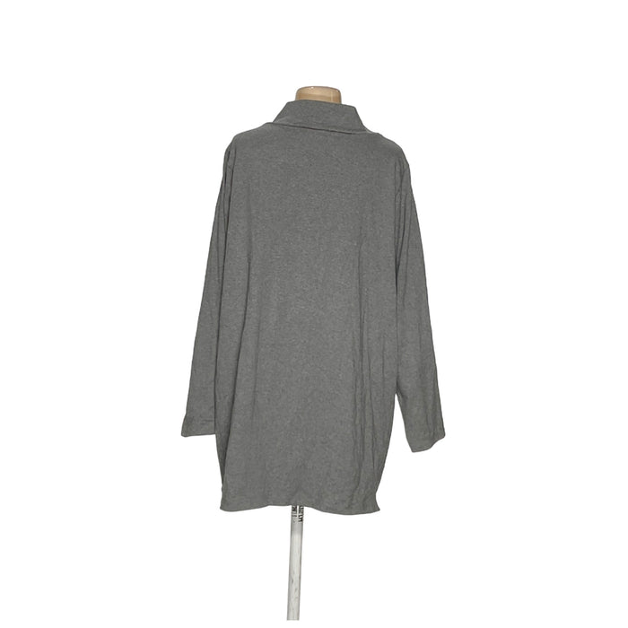 Eileen Fisher Gray Cotton Pullover Sweater