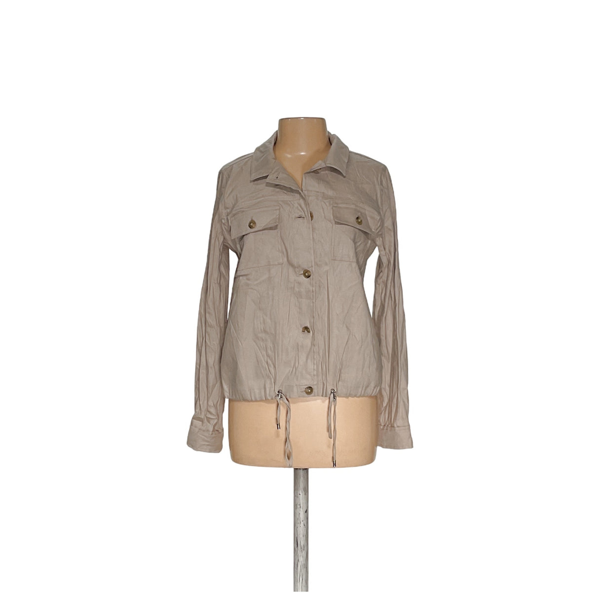 Calvin Klein Beige Linen Jacket - Women's M