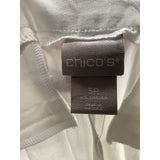 Chico's White Straight Pants 3R