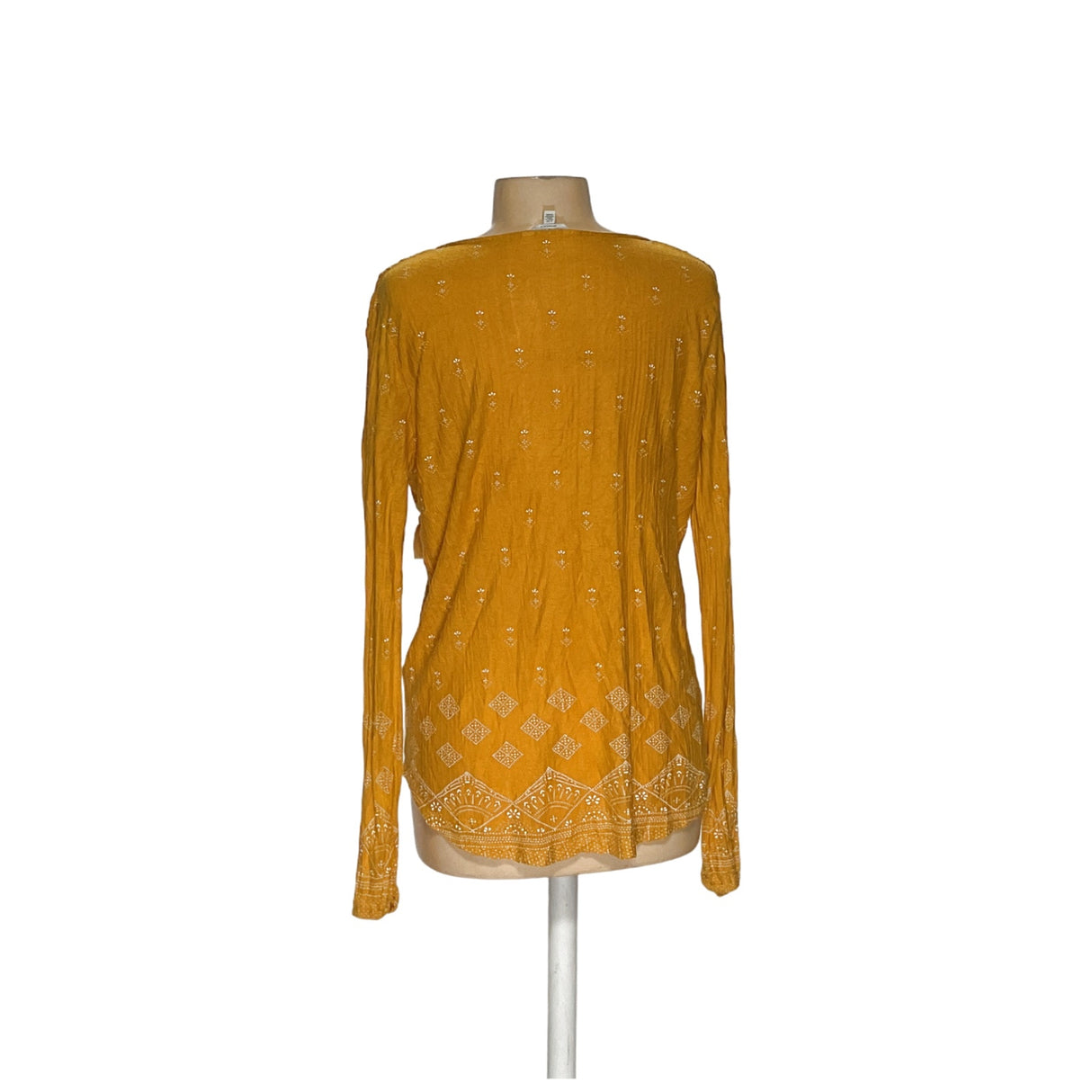 Lucky Brand Women's Yellow Activewear Top - Size L