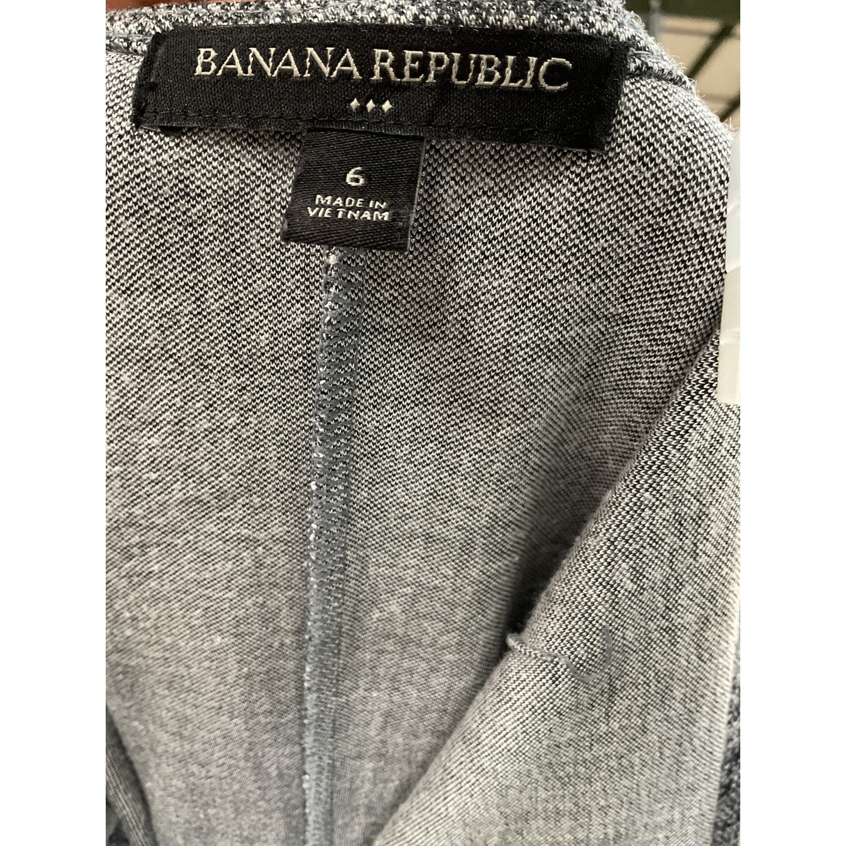 Banana Republic Gray Rayon Midi Sheath Dress
