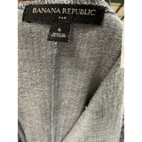 Banana Republic Gray Rayon Midi Sheath Dress
