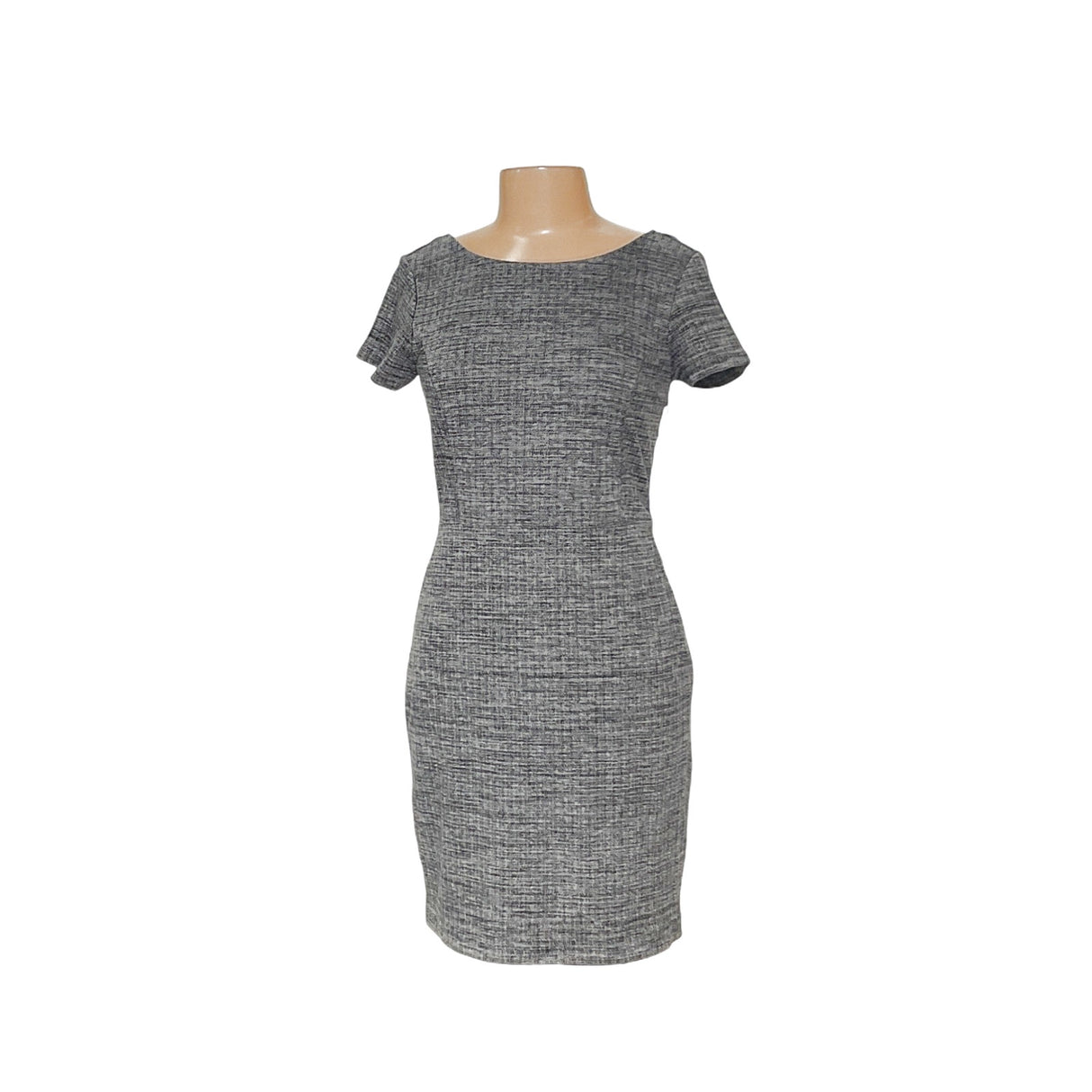 Banana Republic Gray Rayon Midi Sheath Dress
