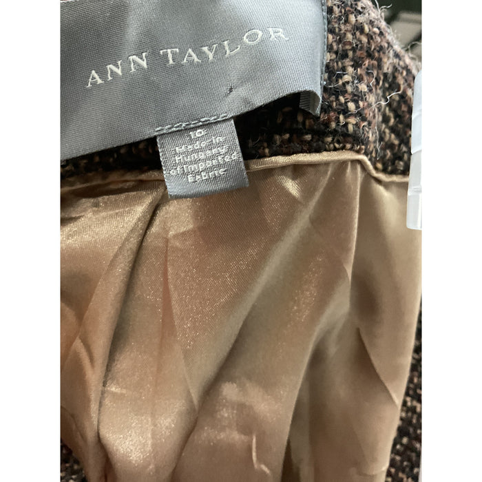 Ann Taylor Wool Trench Coat Size 10