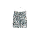 J. Crew Green Mini Skirt - Paisley Print