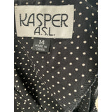 Kasper Multicolor Polka Dot Blouse, Size 14