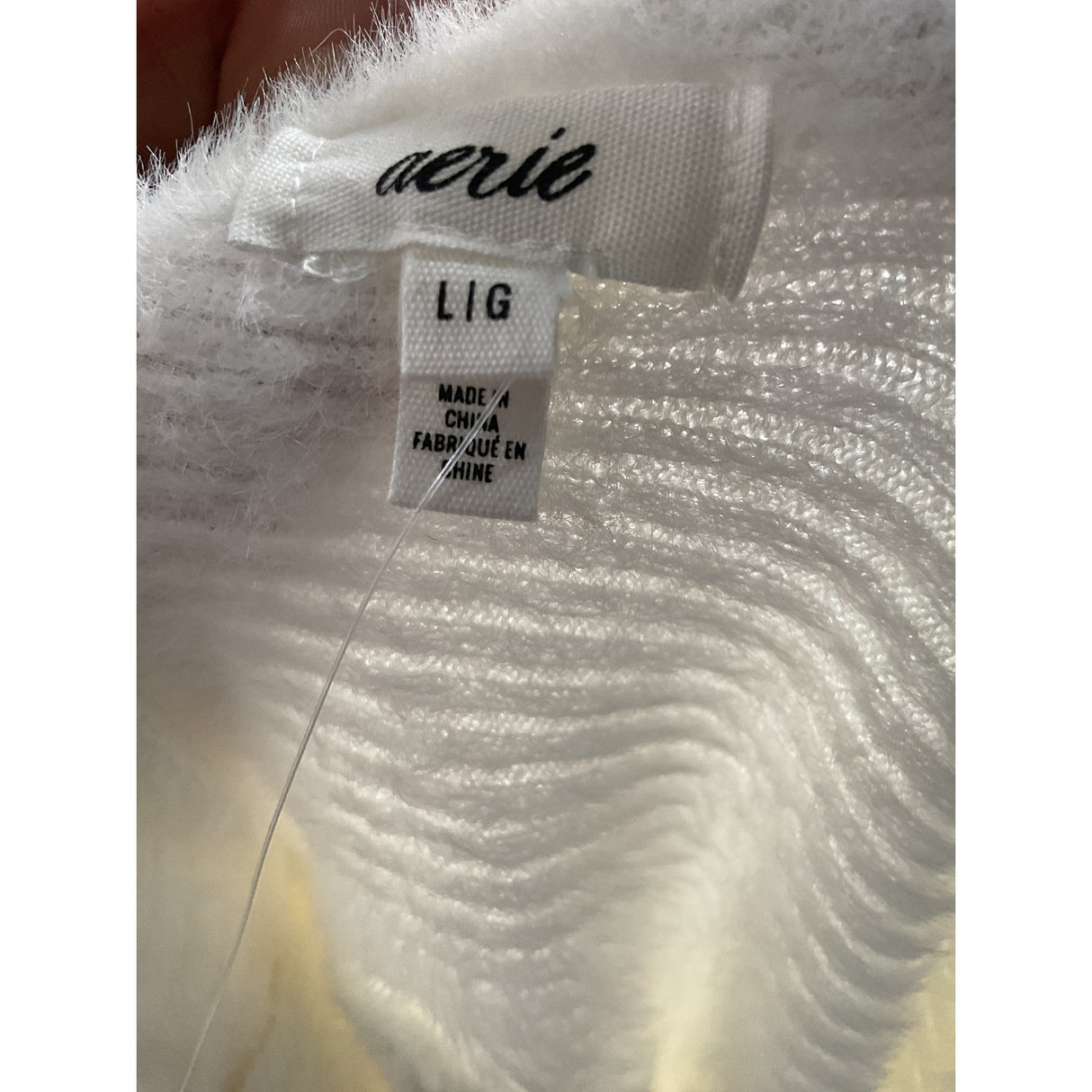 Aerie White Women's Pullover Sweater - Size L