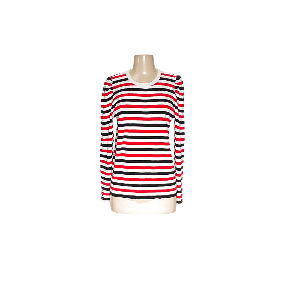 Talbots Red Striped Pullover Sweater Size L