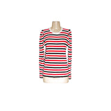 Talbots Red Striped Pullover Sweater Size L