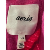 Aerie Pink Women's Knit Sweater - Size L