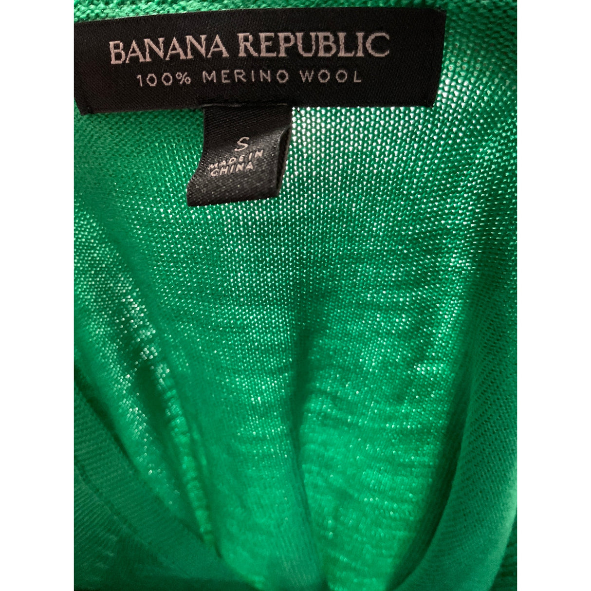 Banana Republic Green Merino Blouse