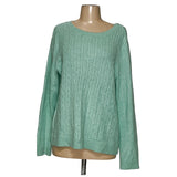 Talbots Green XL Cotton Pullover Sweater