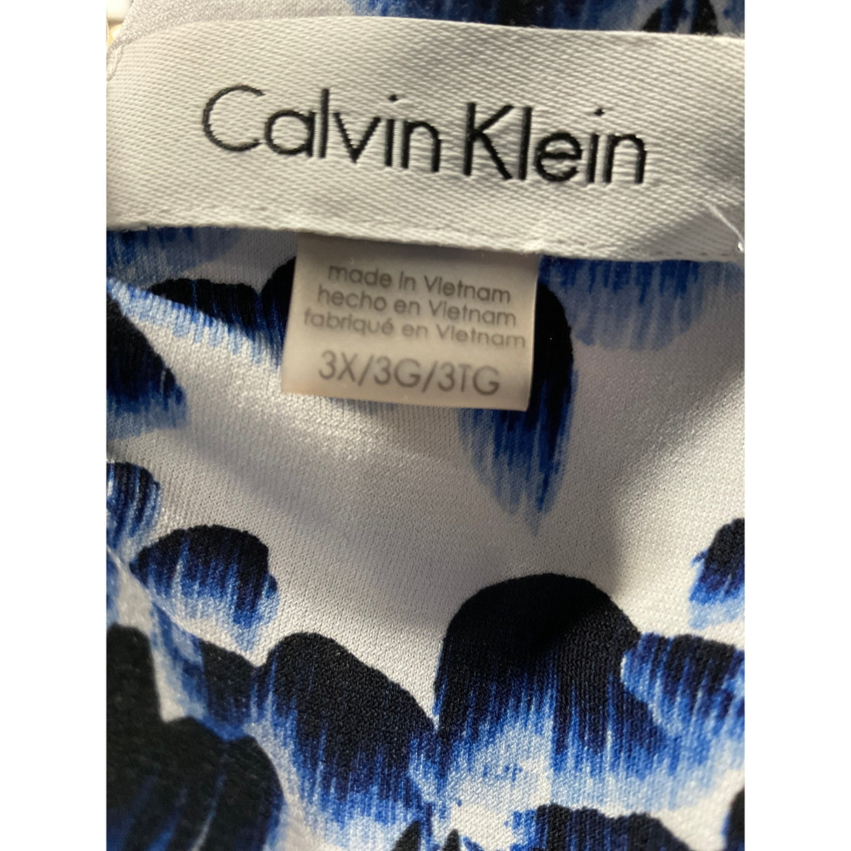 Calvin Klein Women's Blue Graphic Print Coat