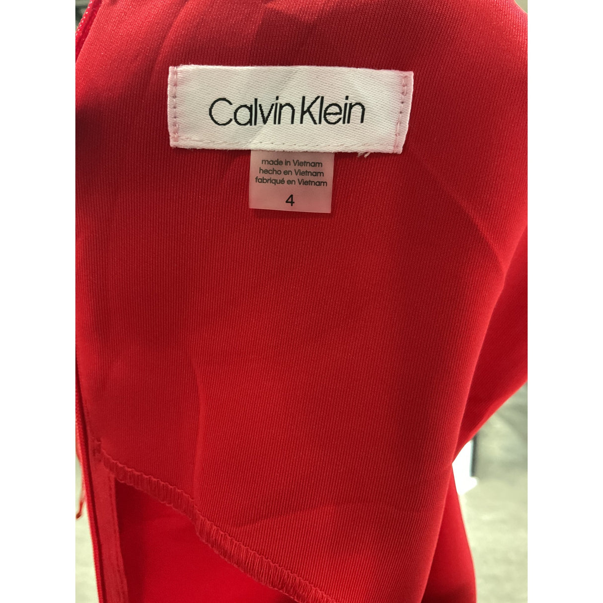 Calvin Klein Red A-Line Dress