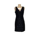 Express Black Sequin Mesh Sheath Dress