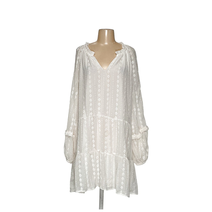 CECE White Shift Midi Dress XL