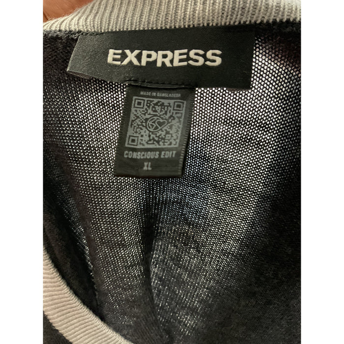 Express Multicolor XL Wool Pullover Sweater