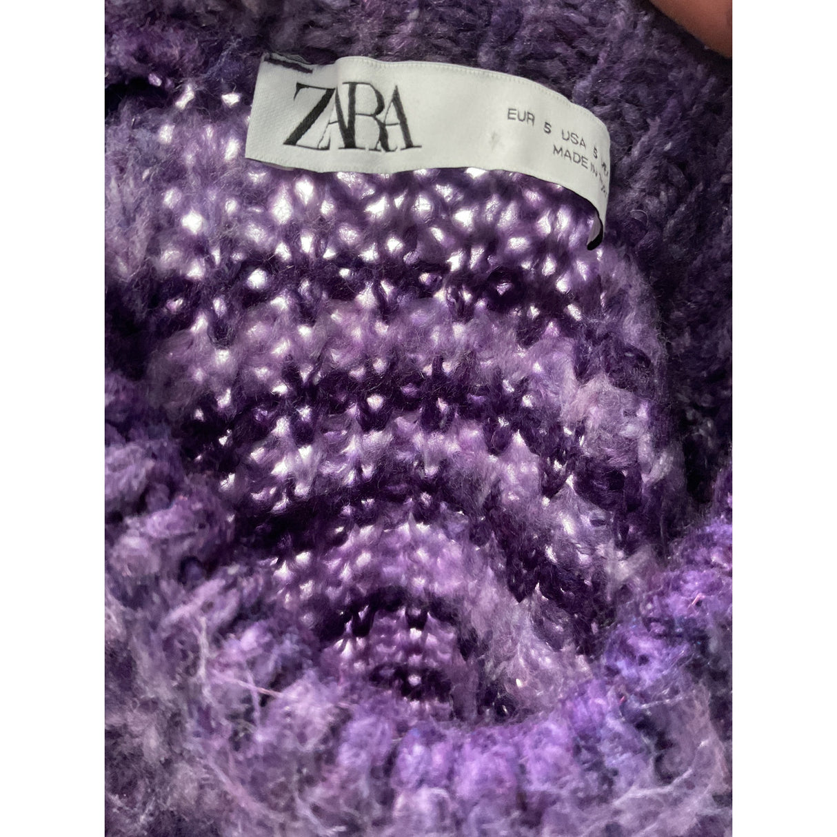 ZARA Purple Sweater - Women's Size S