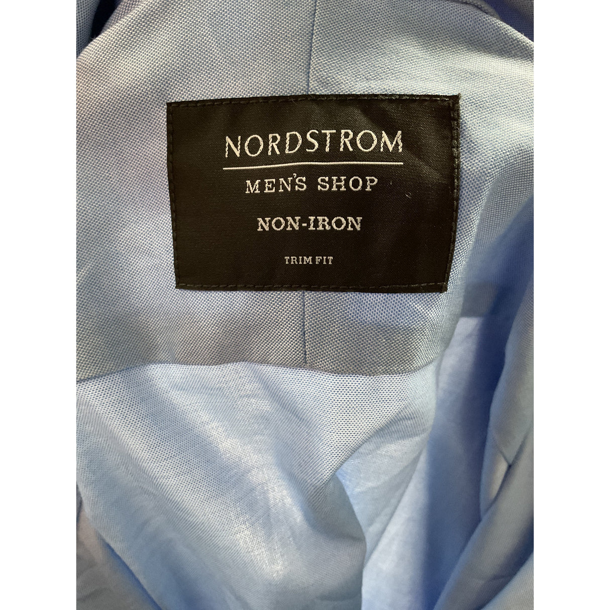 Nordstrom Blue Button-Up Shirt, Size 16.5