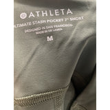 Athleta Green Nylon Athletic Shorts, Women's Size M