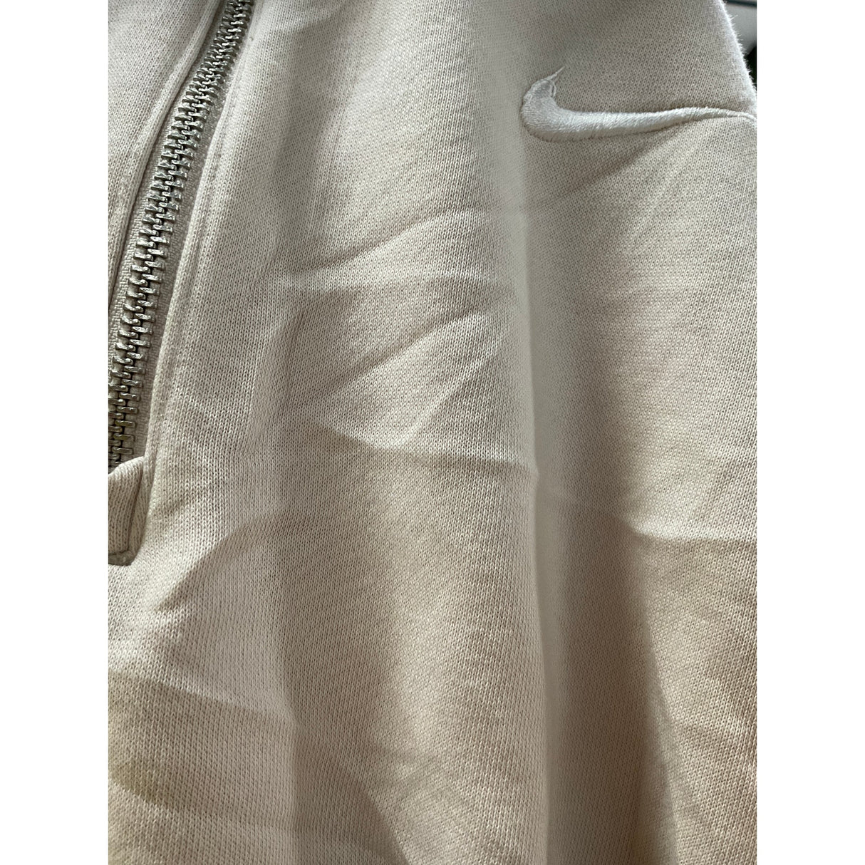 Nike Cream Henley Sweatshirt, Women's M