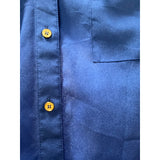 Calvin Klein Blue Button-Up Top