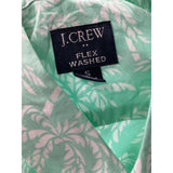 J. Crew Men's Green Short Sleeve Button-Up Shirt