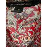 Banana Republic Red Floral Blouse - Women's S