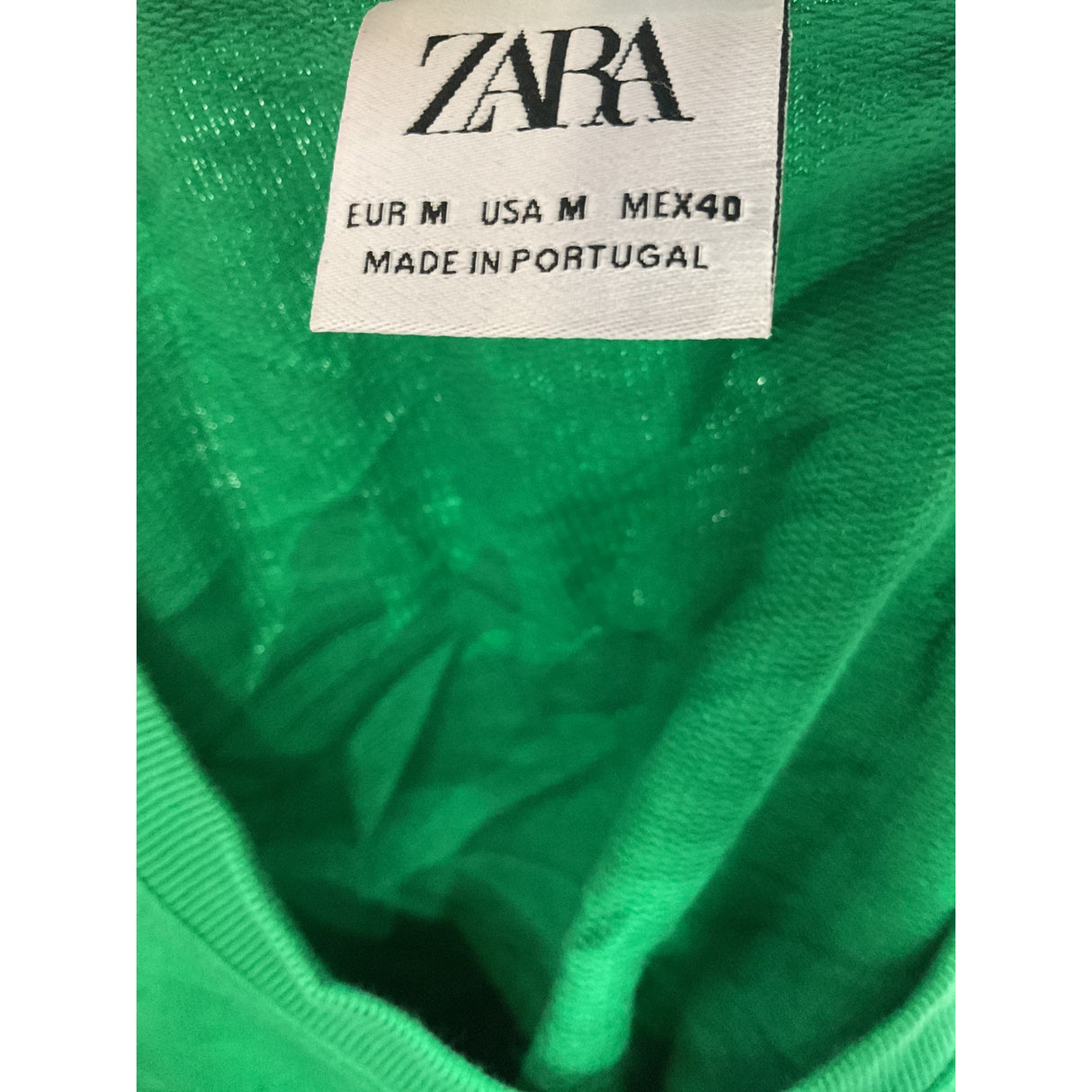 ZARA Tie Dye Green Blouse - Women's M