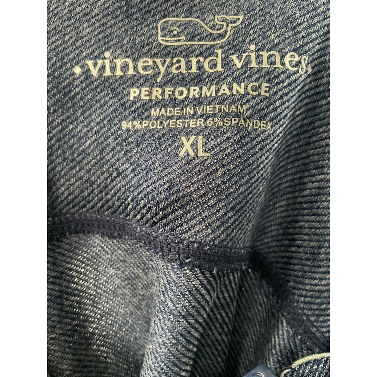 Vineyard Vines Men's Blue Henley Sweater XL