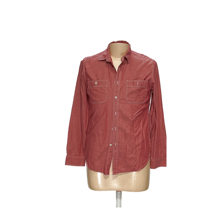 J. Crew Red Men's Dress Shirt - Size M