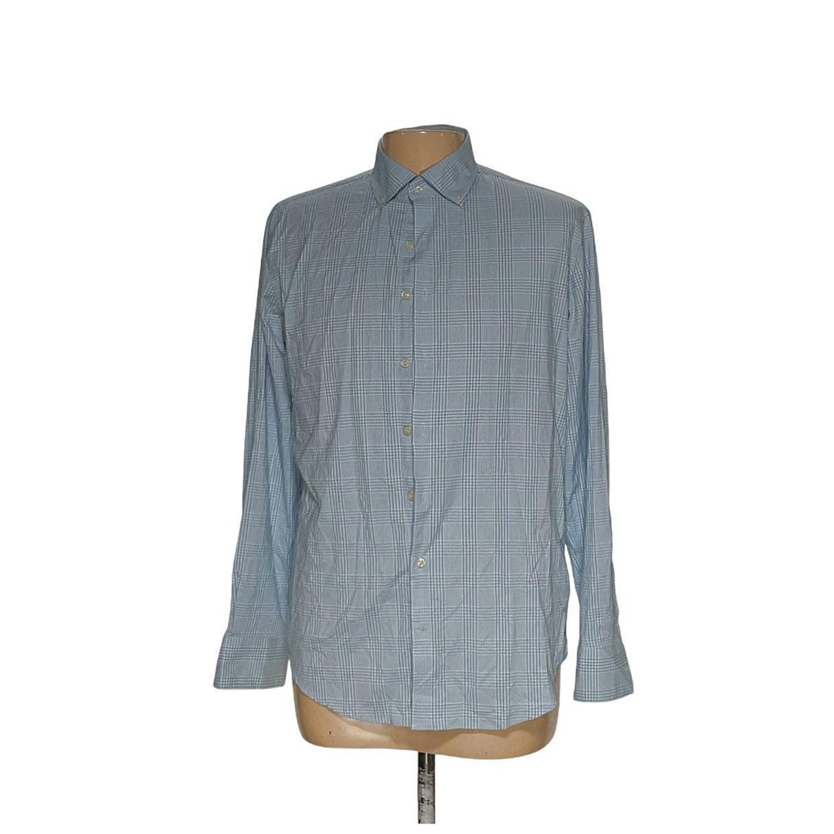 Peter Millar Men's Blue Dress Shirt - Size L