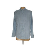 Peter Millar Men's Blue Dress Shirt - Size L