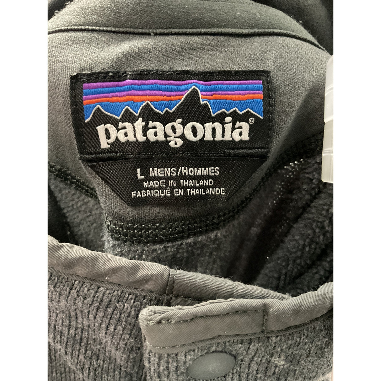 Patagonia Black Henley Sweater - Men's L