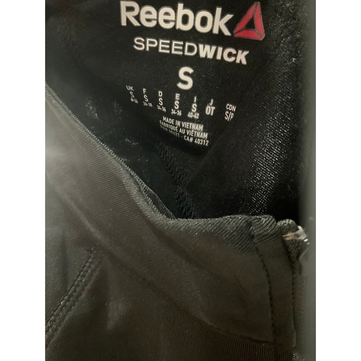 Reebok Women's Black Full Zip Sweater