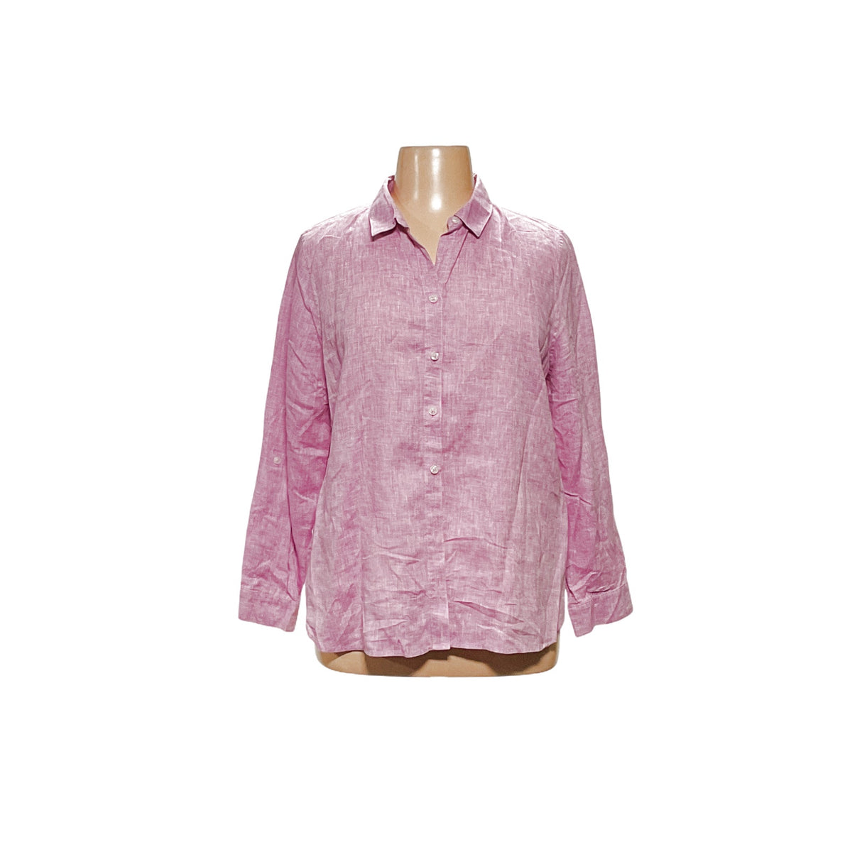 Chico's Plus Size Purple Linen Blouse