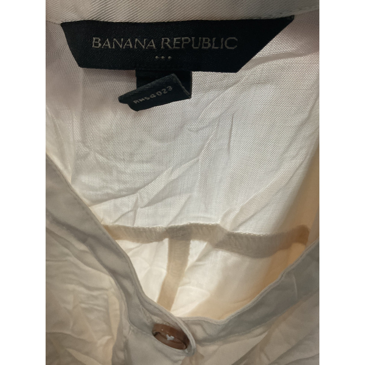 Banana Republic White Midi Shirt Dress