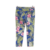 Chico's Straight Green Floral Twill Pants