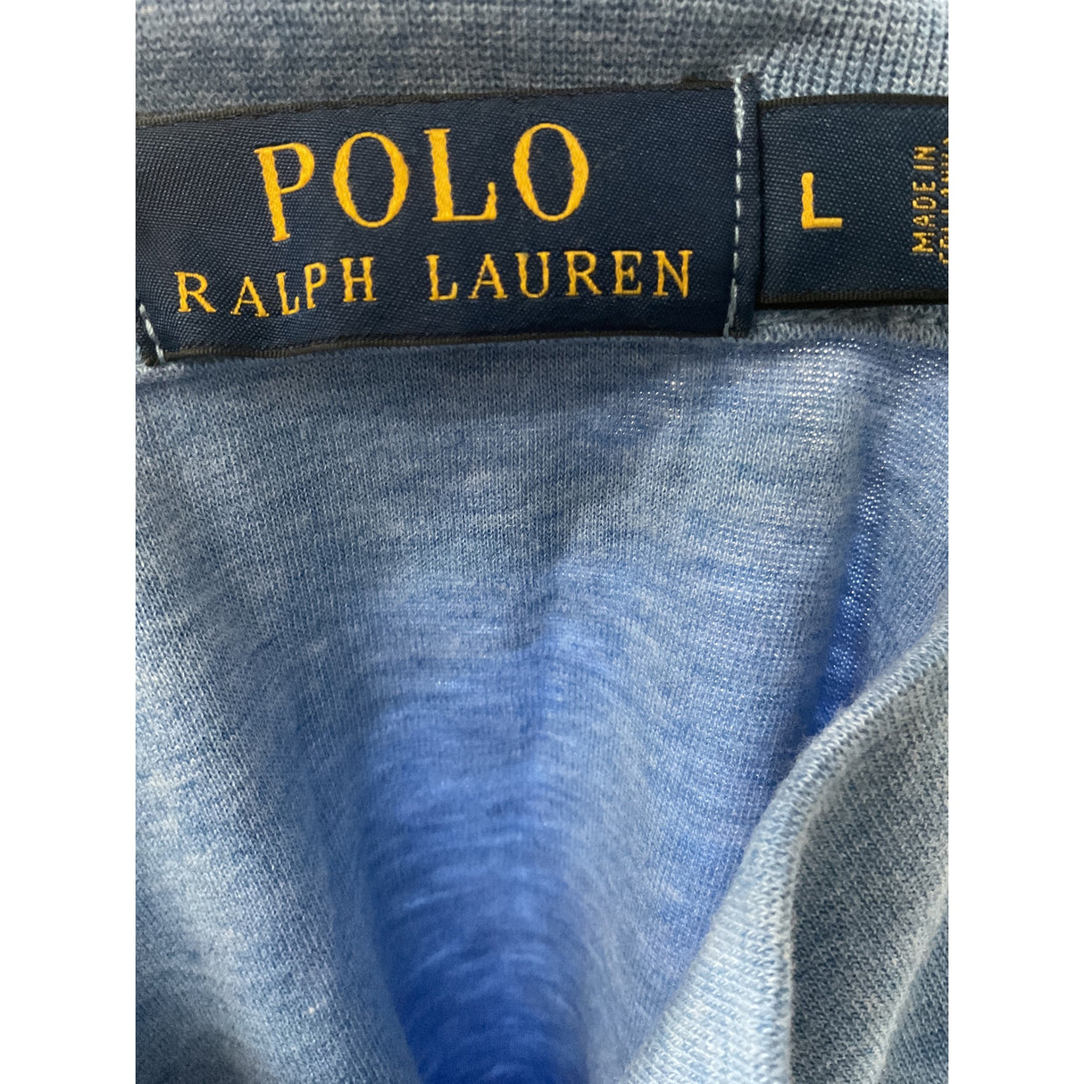 Ralph Lauren Blue Henley Sweater