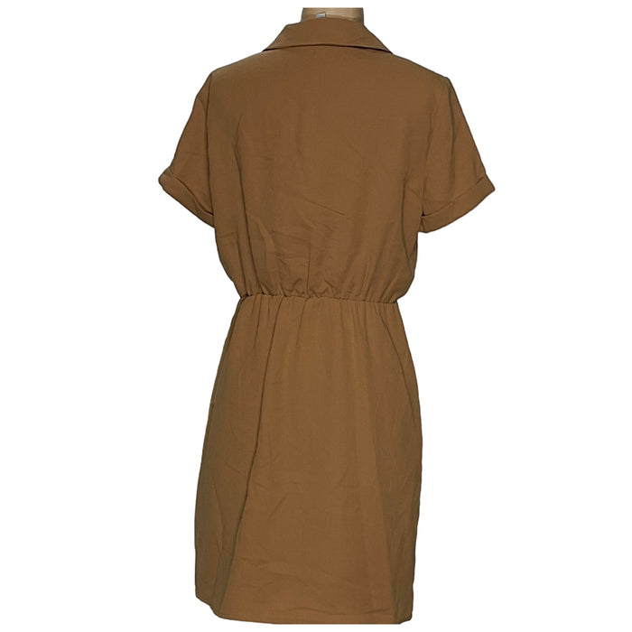 Nine West Brown Wrap Dress - Size M