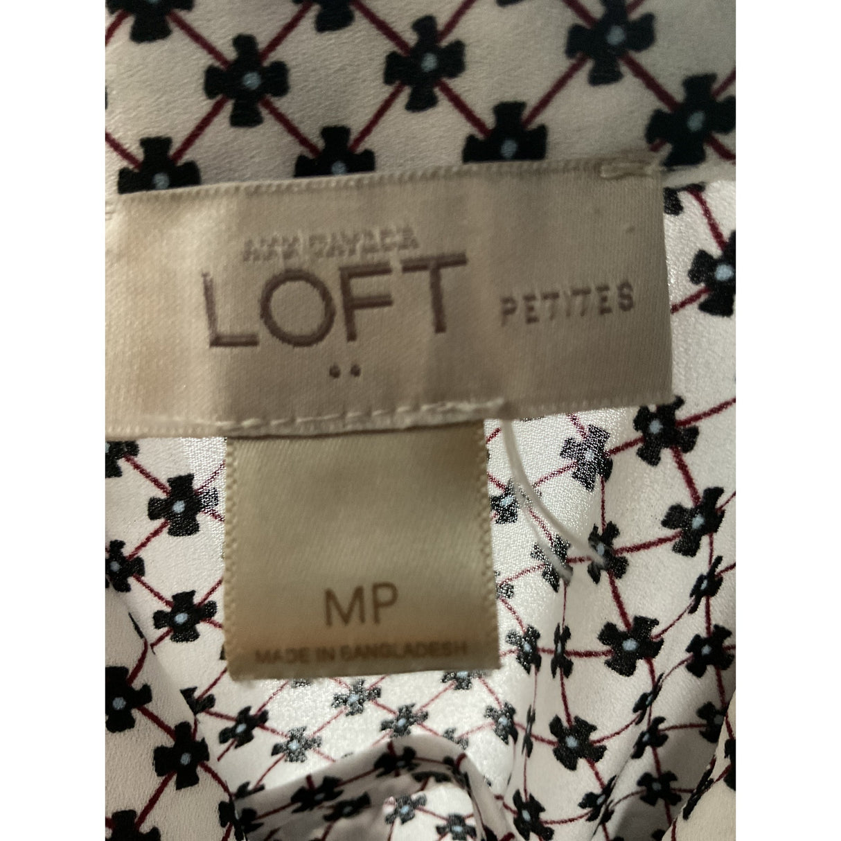 LOFT Women's MP Multicolor Graphic Print Button-Up