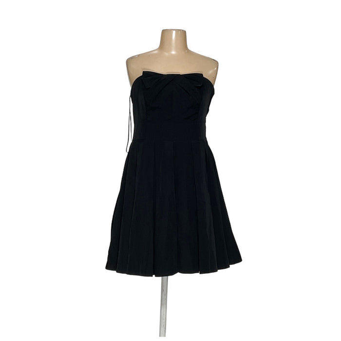 ARMANI Black A-Line Dress 6, Midi