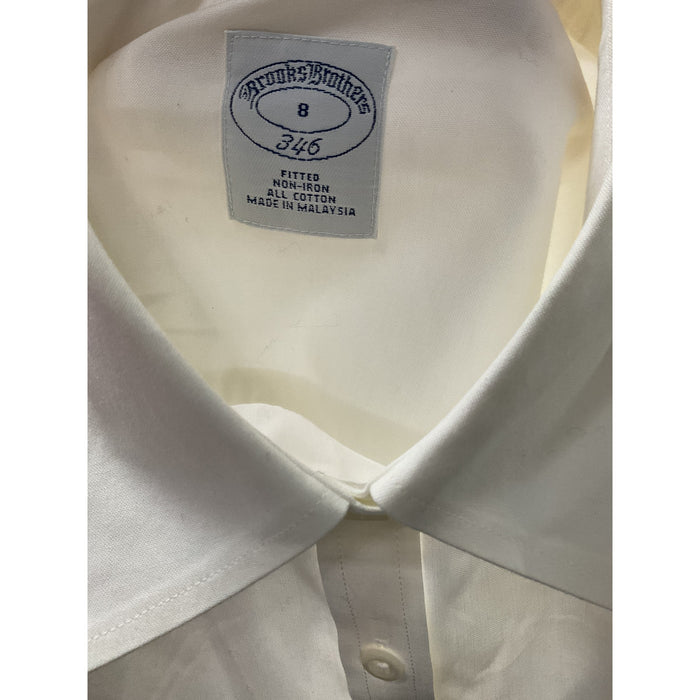 Brooks Brothers Women's White Button-Up Shirt