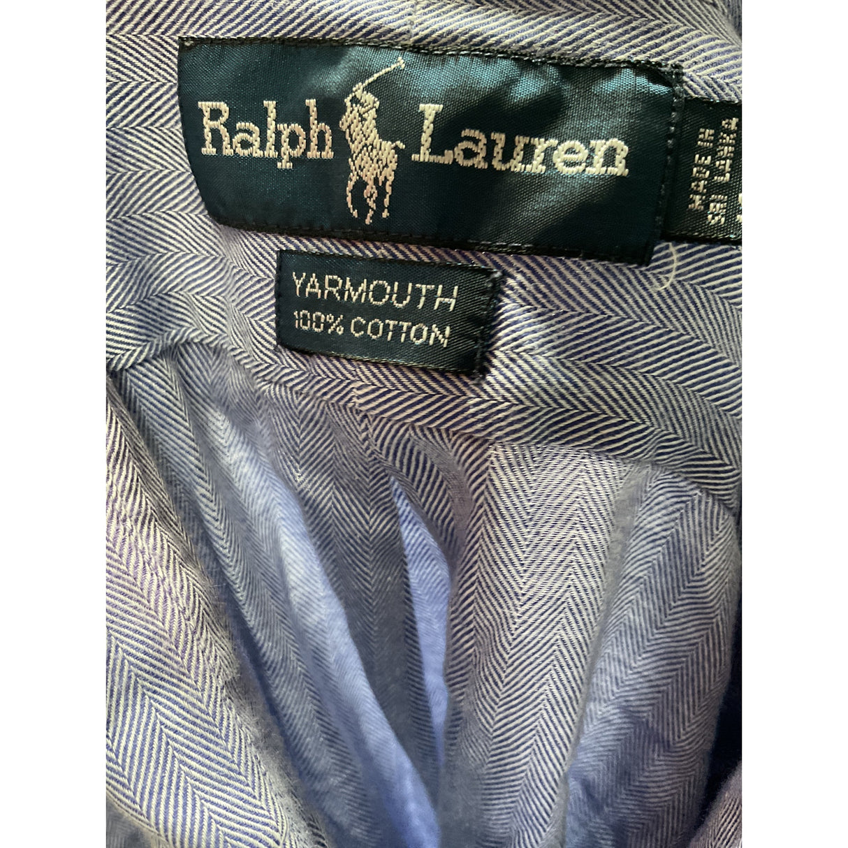 Ralph Lauren Men's Blue Button-Up Shirt