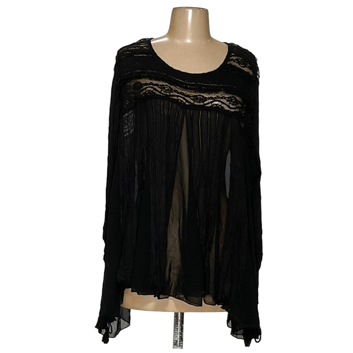 Free People Black Blouse - Size S