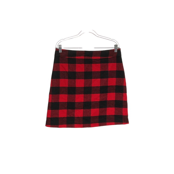 J. Crew Red Wool Mini Skirt Size 12